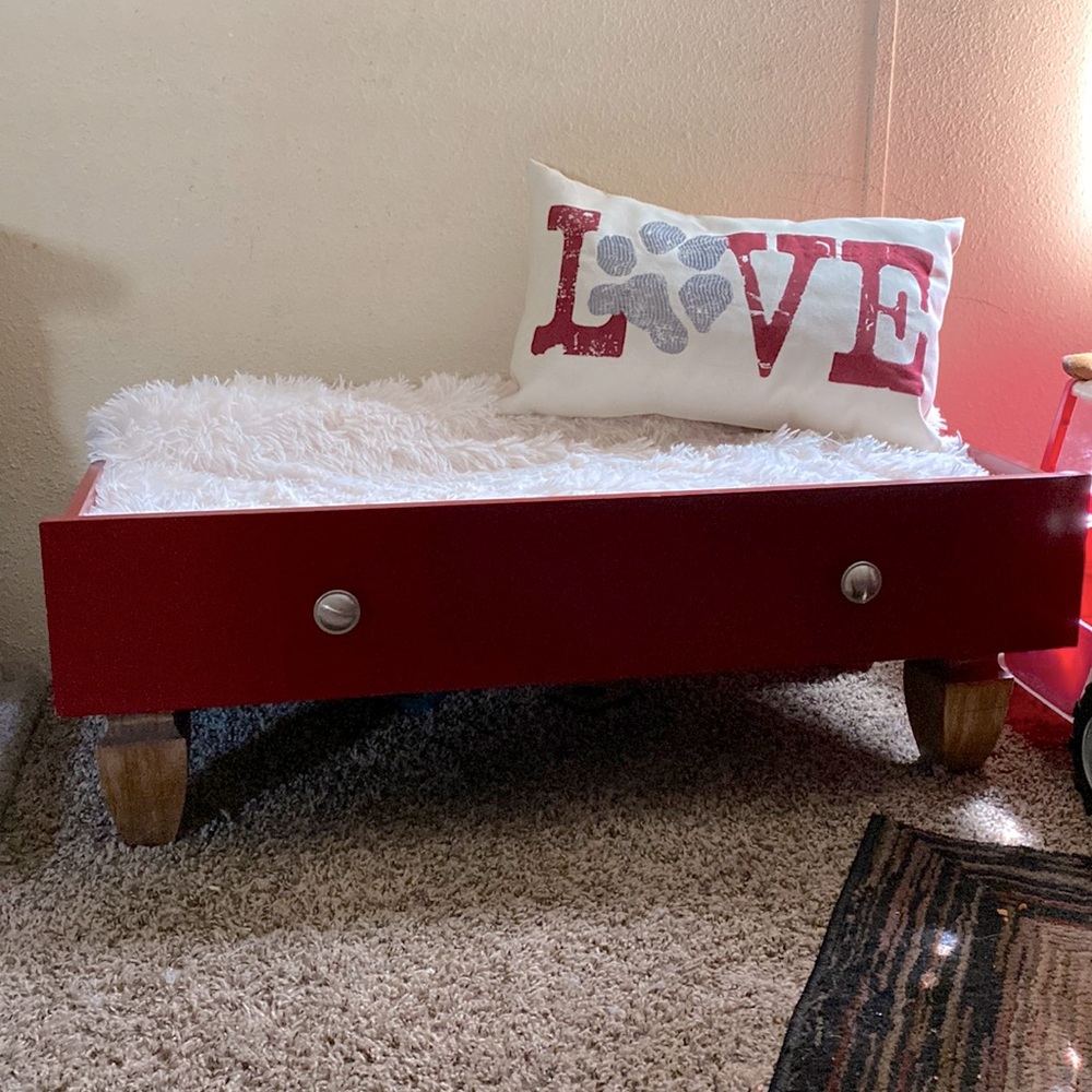Home made pet bed and pillow
